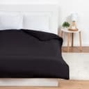 Пододеяльник евро «Этель» Plain collection, 200×215 см, поплин, чёрный