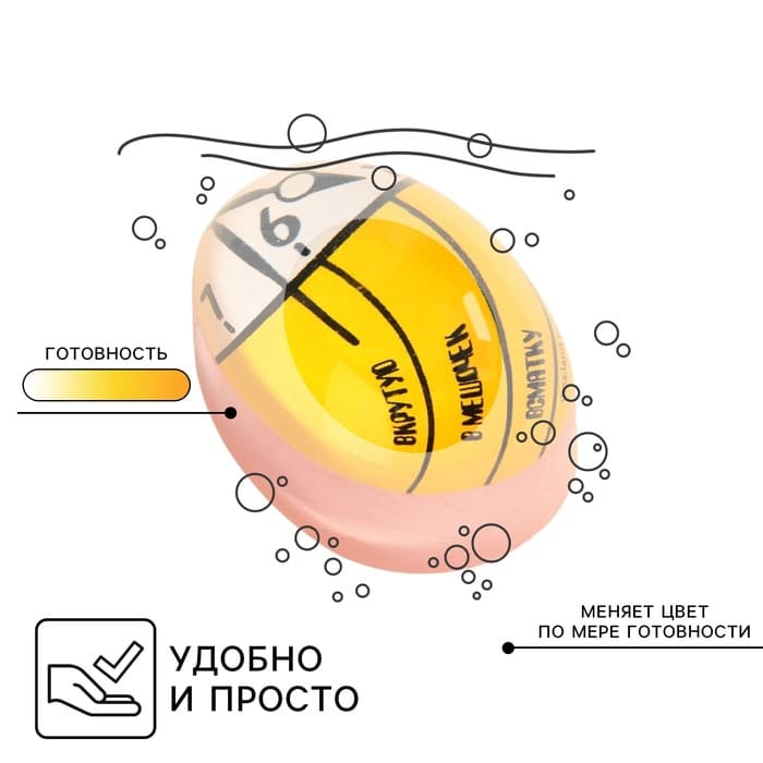 Таймер для варки яиц «Время»