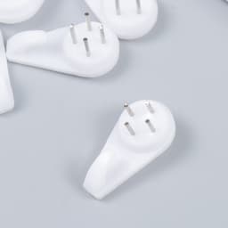 Крючок универсальный, пластик, металл, набор 5 шт., 3×1.5 см