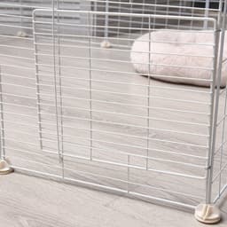 Вольер, 210×210×35 см, 24 секции, звено 35×35 см, металл, белый