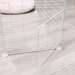 Вольер, 210×210×35 см, 24 секции, звено 35×35 см, металл, белый