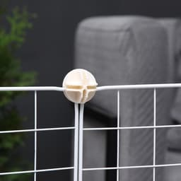 Вольер, 210×210×35 см, 24 секции, звено 35×35 см, металл, белый