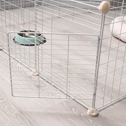 Вольер, 105×105×35 см, 12 секций, звено 35×35 см, металл, белый