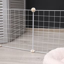 Вольер, 105×105×35 см, 12 секций, звено 35×35 см, металл, белый