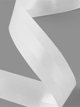 Лента декоративная, репсовая, атласная, 25 мм, 18±1 м, белая №001