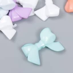 Декор для творчества пластик «Бантик пастельные оттенки», 0.8×2.4×3.4 см, МИКС