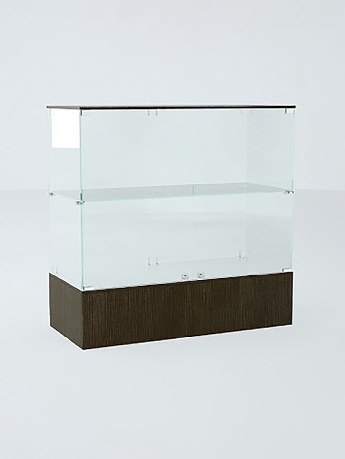 Прилавок П 108, 1020×450×990 мм, ЛДСП, стекло, цвет венге