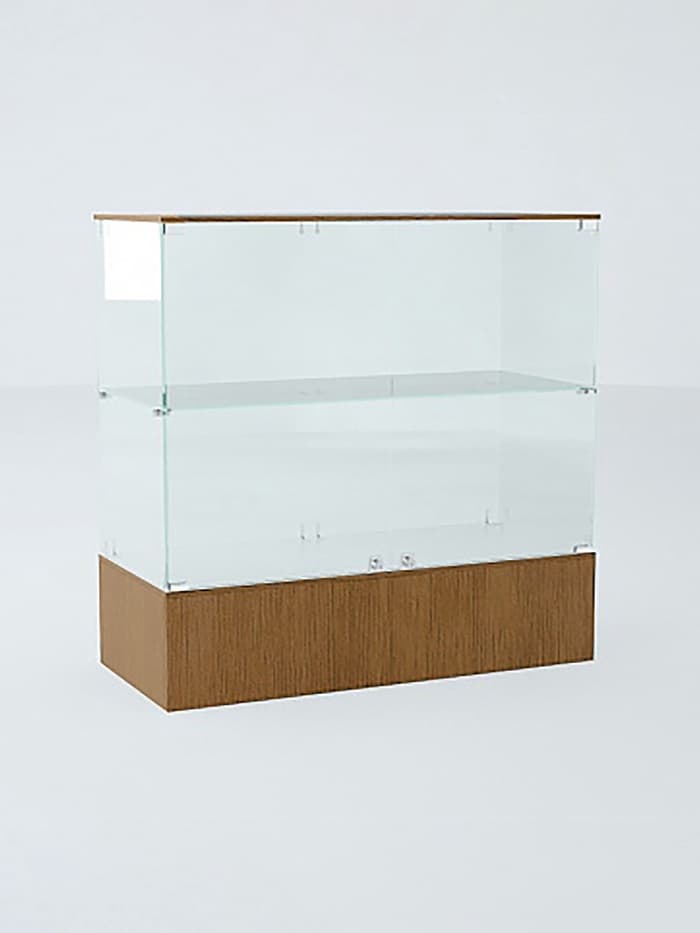 Прилавок П 108, 1020×450×990 мм, ЛДСП, стекло, ноче гварнери