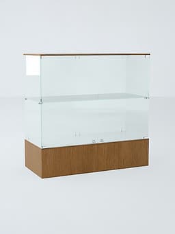 Прилавок П 108, 1020×450×990 мм, ЛДСП, стекло, ноче гварнери