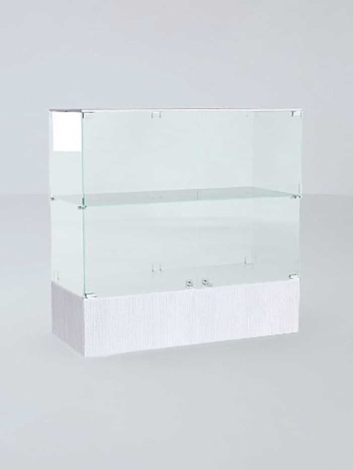 Прилавок П 108, 1020×450×990 мм, ЛДСП, стекло, белый