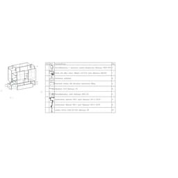 Прилавок П 108, 1020×450×990 мм, ЛДСП, стекло, белый