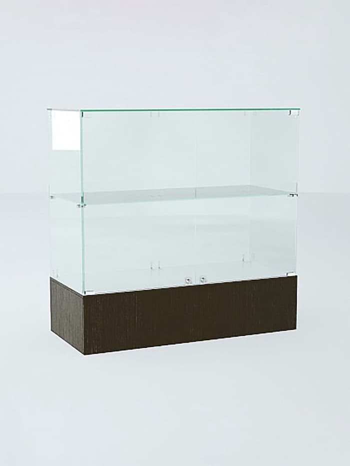 Прилавок П 106, 1020×450×990 мм, ЛДСП, стекло, цвет венге