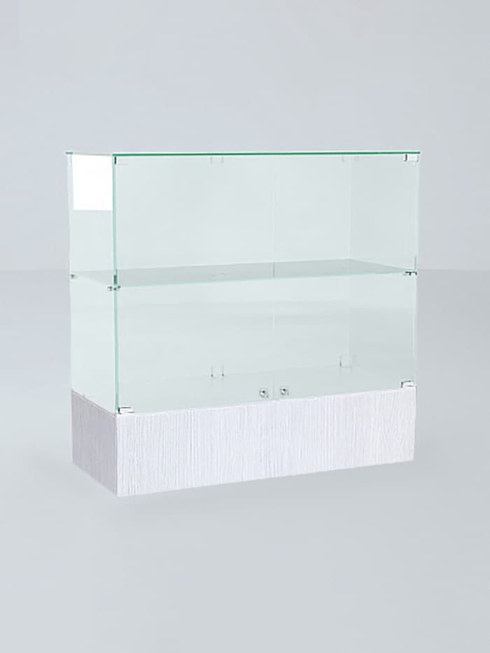 Прилавок П 106, 1020×450×990 мм, ЛДСП, стекло, белый