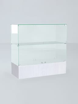 Прилавок П 106, 1020×450×990 мм, ЛДСП, стекло, белый