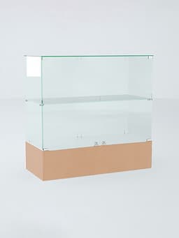 Прилавок П 106, 1020×450×990 мм, ЛДСП, стекло, цвет дуб сонома