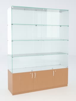 Витрина В 152 вд, 1520×450×2050, ЛДСП, стекло, цвет дуб сонома