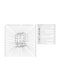 Витрина В 154 ВД, 1520×450×2150, ЛДСП, стекло, цвет венге