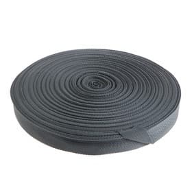 Стропа ременная 30 мм, для окантовки eva ковриков, катушка 50 м, тёмно-серая