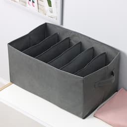 Органайзер для хранения белья «Смарт», 6 ячеек, 44×29×22 см, серый