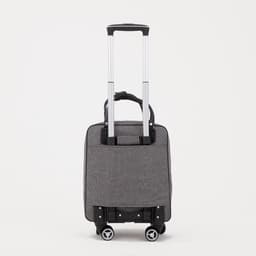 Сумка дорожная 18" на 4 колёсах, отдел на молнии, 4 наружных кармана, серая