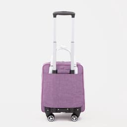 Сумка дорожная 18" на 4 колёсах, отдел на молнии, 4 наружных кармана, фиолетовая