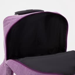 Сумка дорожная 18" на 4 колёсах, отдел на молнии, 4 наружных кармана, фиолетовая