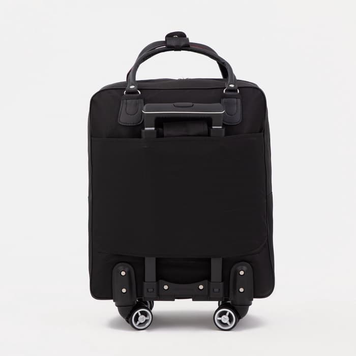 Сумка дорожная 2 в 1 на 4 колёсах 20", отдел на молнии, 4 наружных кармана, чёрная