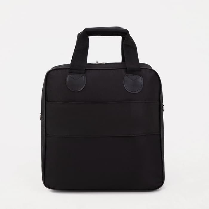 Сумка дорожная 2 в 1 на 4 колёсах 20", отдел на молнии, 4 наружных кармана, чёрная