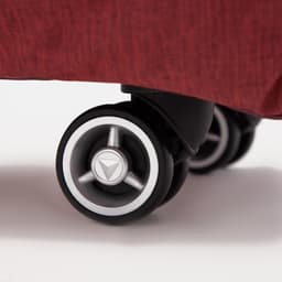 Сумка дорожная 2 в 1 на 4 колёсах 20", отдел на молнии, 4 наружных кармана, бордовая