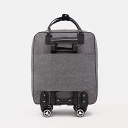 Сумка дорожная 2 в 1 на 4 колёсах 20", отдел на молнии, 4 наружных кармана, серая