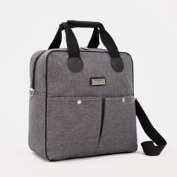 Сумка дорожная 2 в 1 на 4 колёсах 20", отдел на молнии, 4 наружных кармана, серая