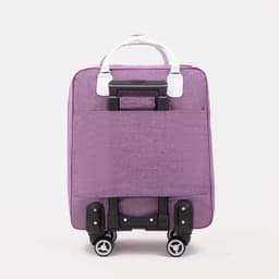 Сумка дорожная 2 в 1 на 4 колёсах 20", отдел на молнии, 4 наружных кармана, фиолетовая