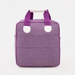 Сумка дорожная 2 в 1 на 4 колёсах 20", отдел на молнии, 4 наружных кармана, фиолетовая