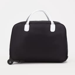 Сумка дорожная 20" на 2 колёсах, отдел на молнии, наружный карман, чёрная