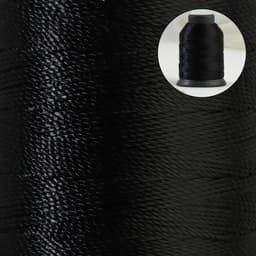 Нитки обувные, 170 Л, 150 м, цвет чёрный
