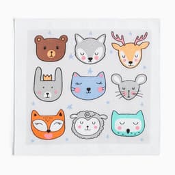 Платки носовые детские «Крошка Я. Зверята», 21×21 см, набор 12 шт., хлопок 100%, МИКС