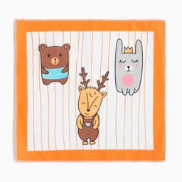 Платки носовые детские «Крошка Я. Зверята», 21×21 см, набор 12 шт., хлопок 100%, МИКС