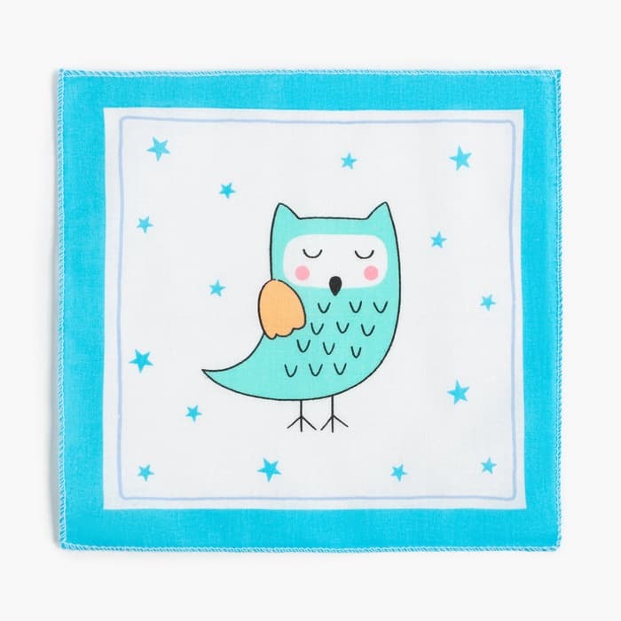 Платки носовые детские «Крошка Я. Зверята», 21×21 см, набор 12 шт., хлопок 100%, МИКС