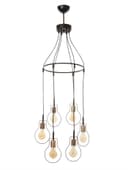 Люстра 2719/6 E27 40 Вт черно-золотой 54×54×40 см BayerLux