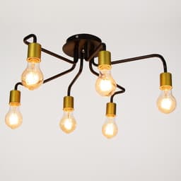 Люстра 2721/6 E27 40 Вт черно-золотой 60×60×30 см