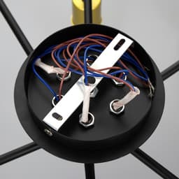 Люстра 2721/6 E27 40 Вт черно-золотой 60×60×30 см