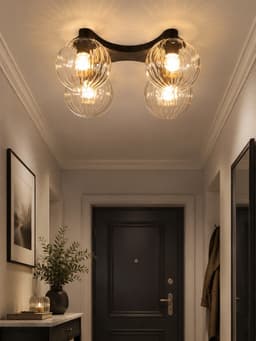 Люстра BayerLux 2795/4, E27, 40 Вт, чёрная, 50×50×20 см