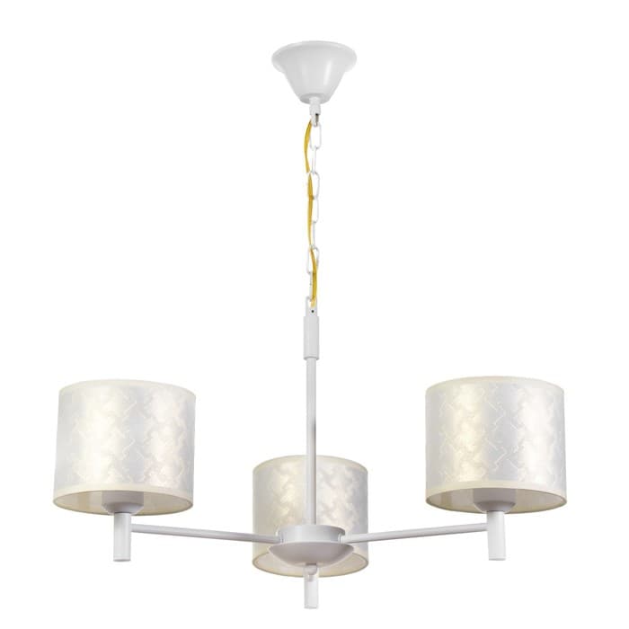 Люстра 1091/3WT 40 Вт Е27 белый 60×60×38-78 см BayerLux