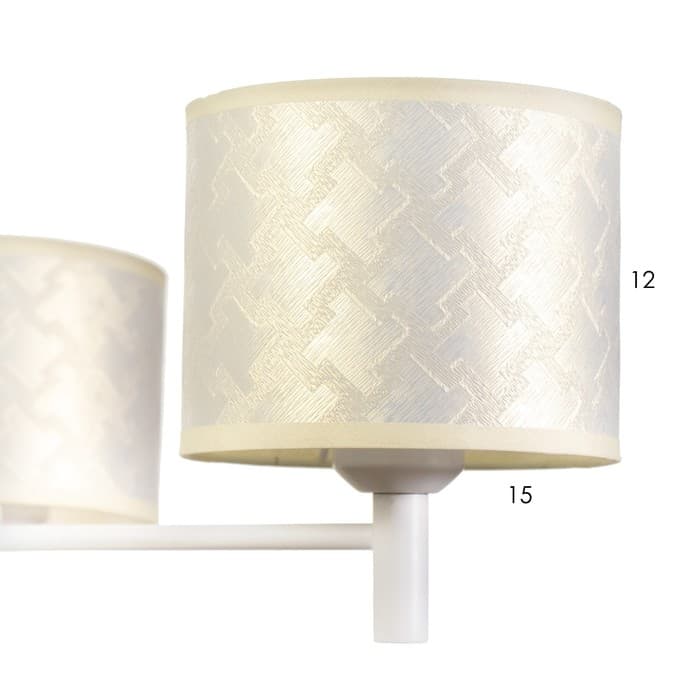 Люстра 1091/3WT 40 Вт Е27 белый 60×60×38-78 см BayerLux