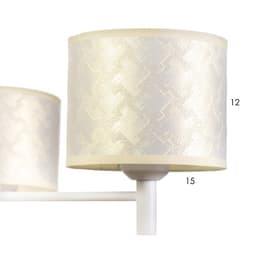 Люстра 1091/3WT 40 Вт Е27 белый 60×60×38-78 см BayerLux