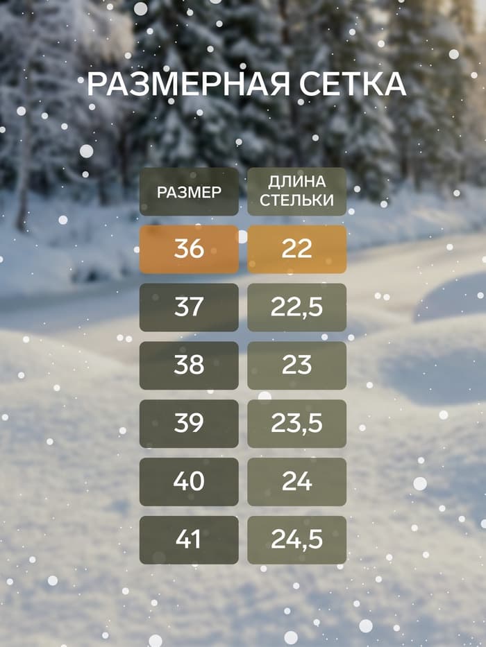 Сапоги зимние «Аляска», размер 36, МИКС
