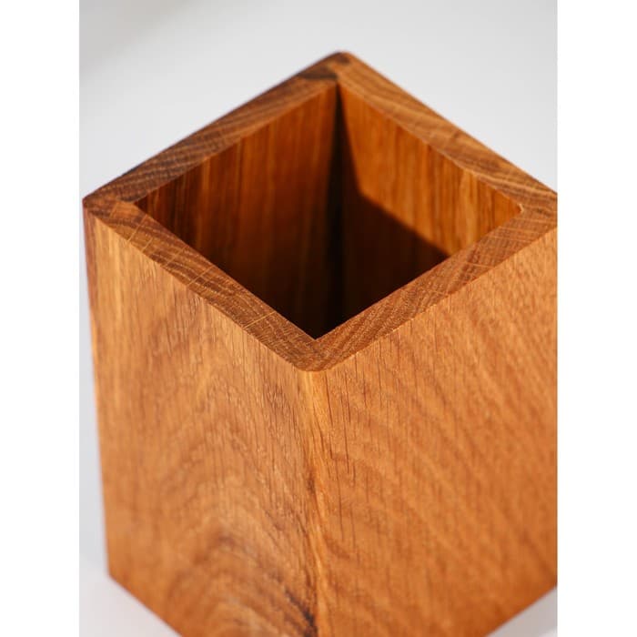 Подставка для столовых приборов Adelica, 12×8×8 см, дерево дуб