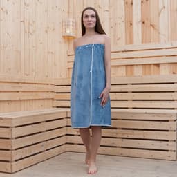 Полотенце - килт банное «Этель», 70×140 см, голубое