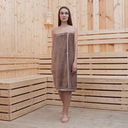 Полотенце - килт банное «Этель», 70×140 см, коричневое