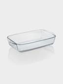 Форма для выпечки и запекания Paşabahçe Borcam, 2.7 л, 33.6×19×7 см, прямоугольная, жаропрочное стекло, прозрачная
